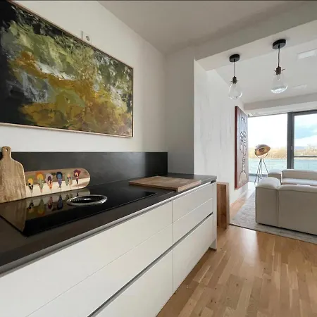 Modernes Apartment Mit Wunderschonem Rheinblick Urmitz Buitenkant foto